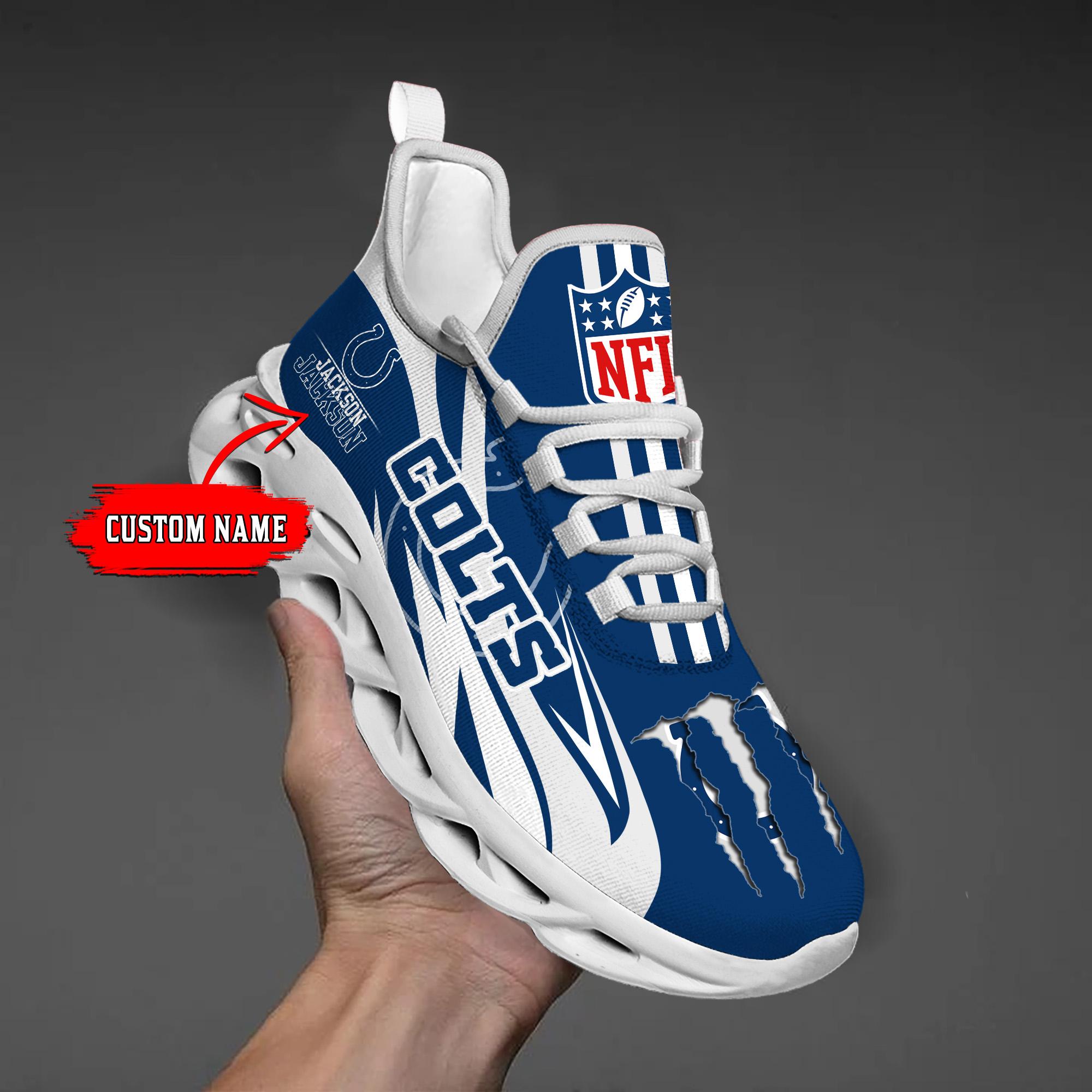 Personalized Indianapolis Colts Max Soul Shoes Sneakers for Men And Women – NFL Football Fan Shoes, Team Sneakers
