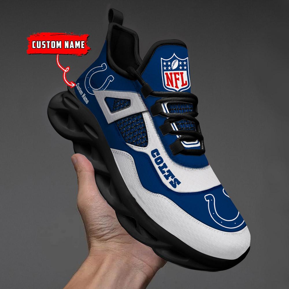 Personalized Indianapolis Colts Max Soul Shoes Sneakers for Men And Women – NFL Football Fan Shoes, Team Sneakers - Image 3