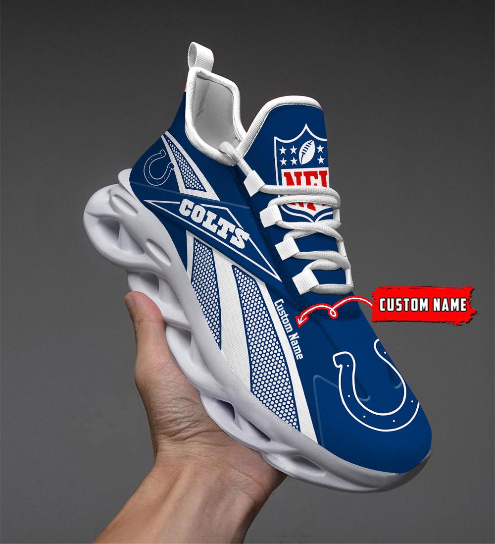 Personalized Indianapolis Colts Max Soul Shoes Sneakers for Men And Women – NFL Football Fan Shoes, Team Sneakers
