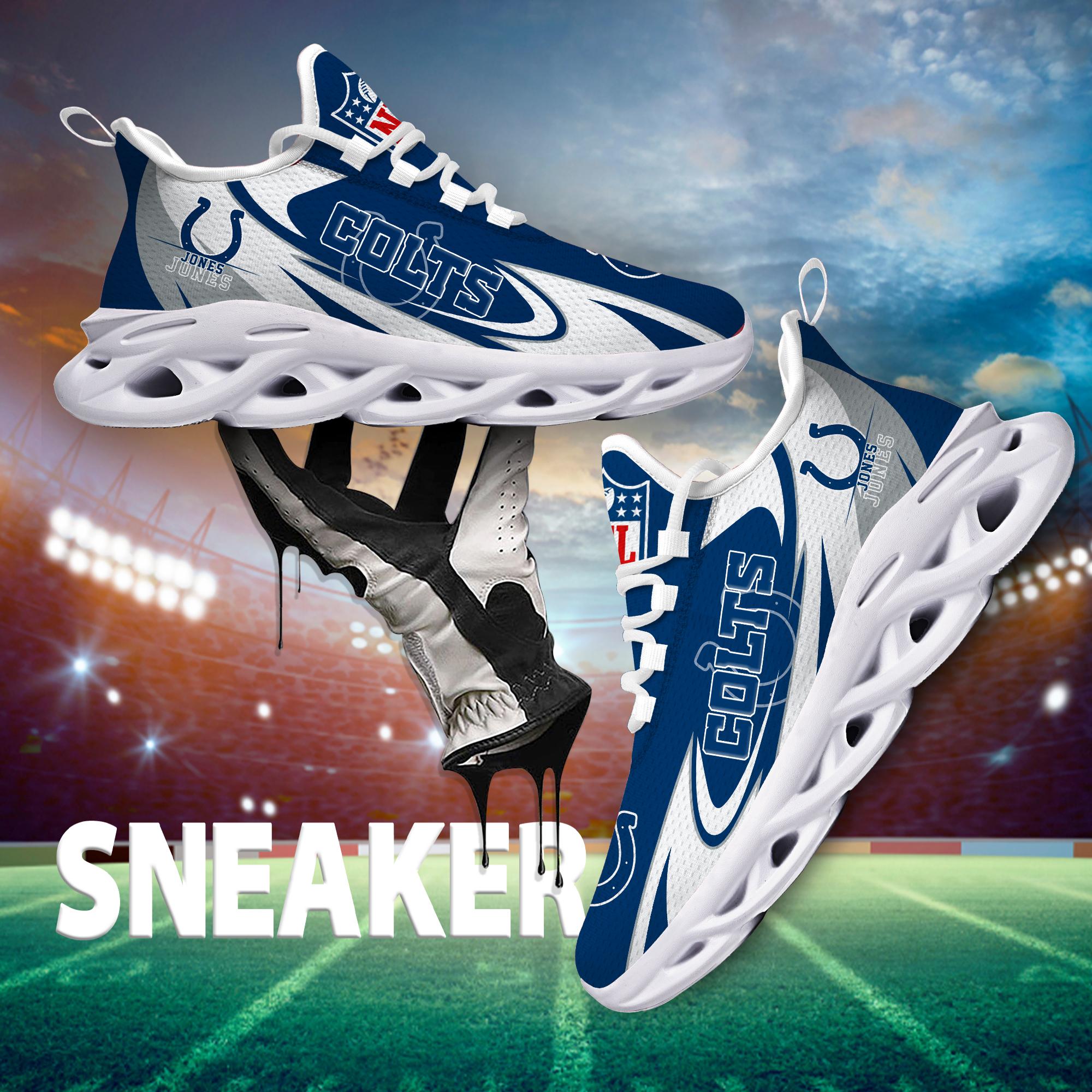 Personalized Indianapolis Colts Max Soul Shoes Sneakers for Men And Women – NFL Football Fan Shoes, Team Sneakers