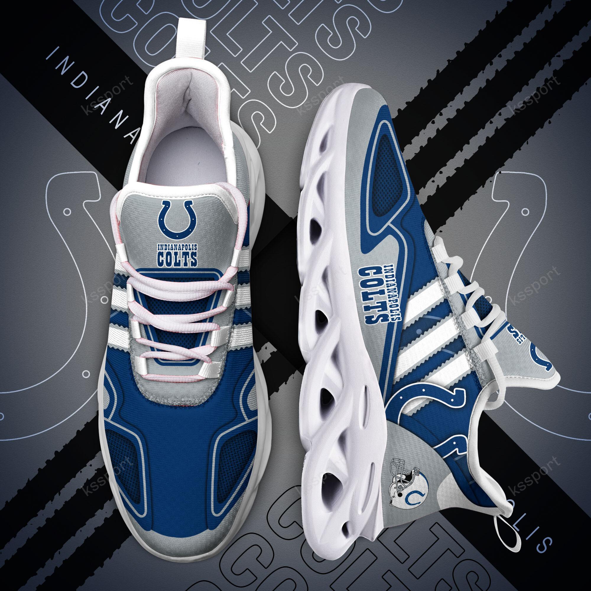 Personalized Indianapolis Colts Max Soul Shoes Sneakers for Men And Women – NFL Football Fan Shoes, Team Sneakers