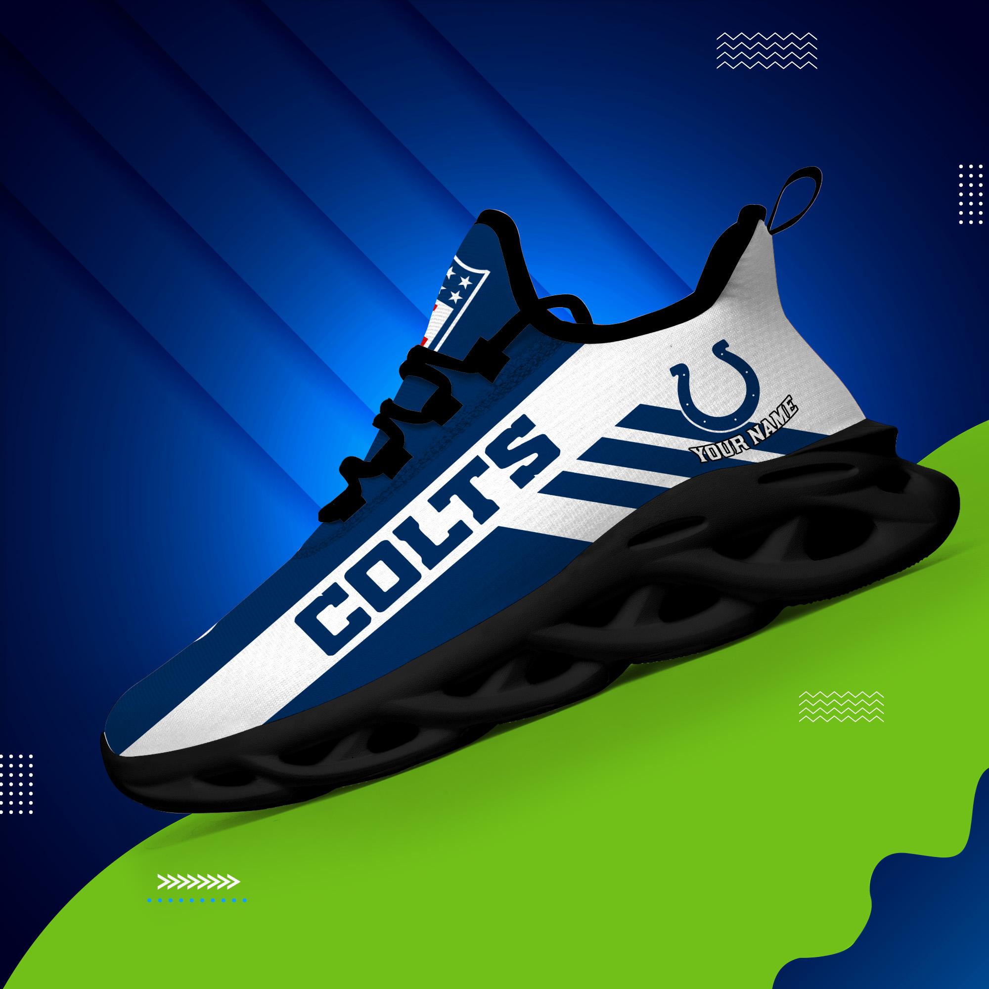Personalized Indianapolis Colts Max Soul Shoes Sneakers for Men And Women – NFL Football Fan Shoes, Team Sneakers - Image 4