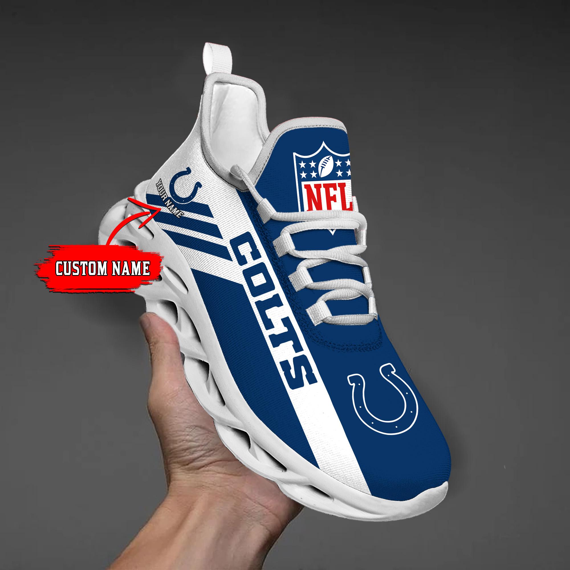 Personalized Indianapolis Colts Max Soul Shoes Sneakers for Men And Women – NFL Football Fan Shoes, Team Sneakers
