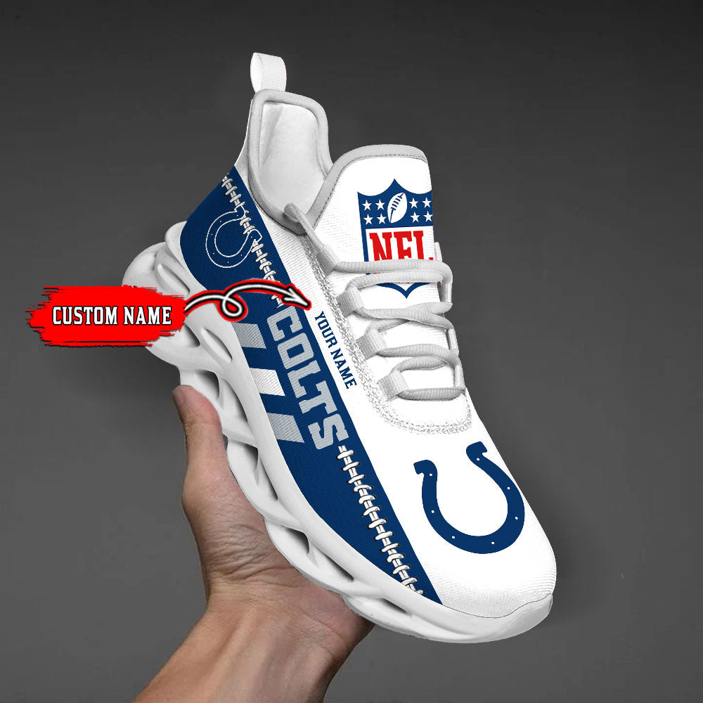 Personalized Indianapolis Colts Max Soul Shoes Sneakers for Men And Women – NFL Football Fan Shoes, Team Sneakers