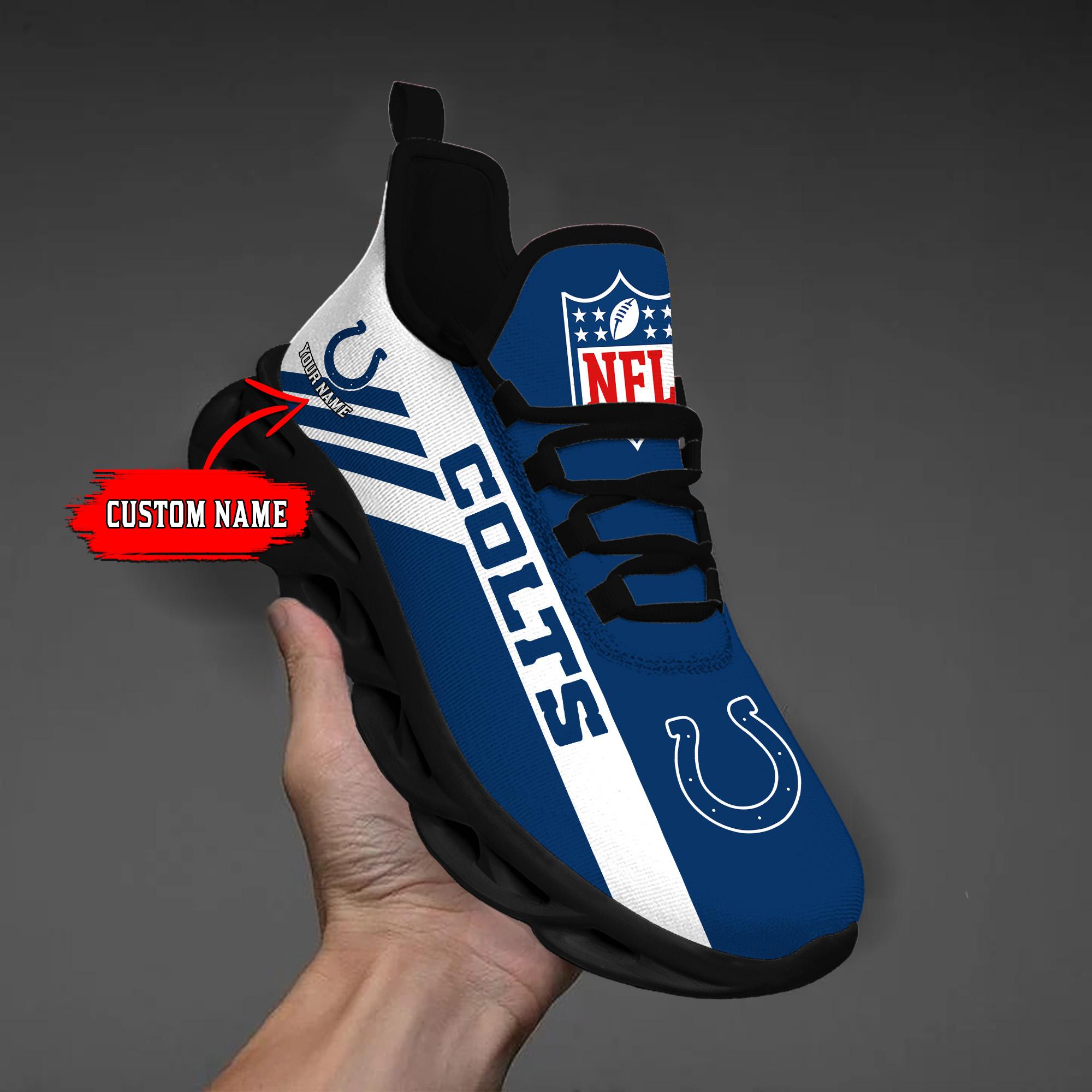 Personalized Indianapolis Colts Max Soul Shoes Sneakers for Men And Women – NFL Football Fan Shoes, Team Sneakers - Image 3