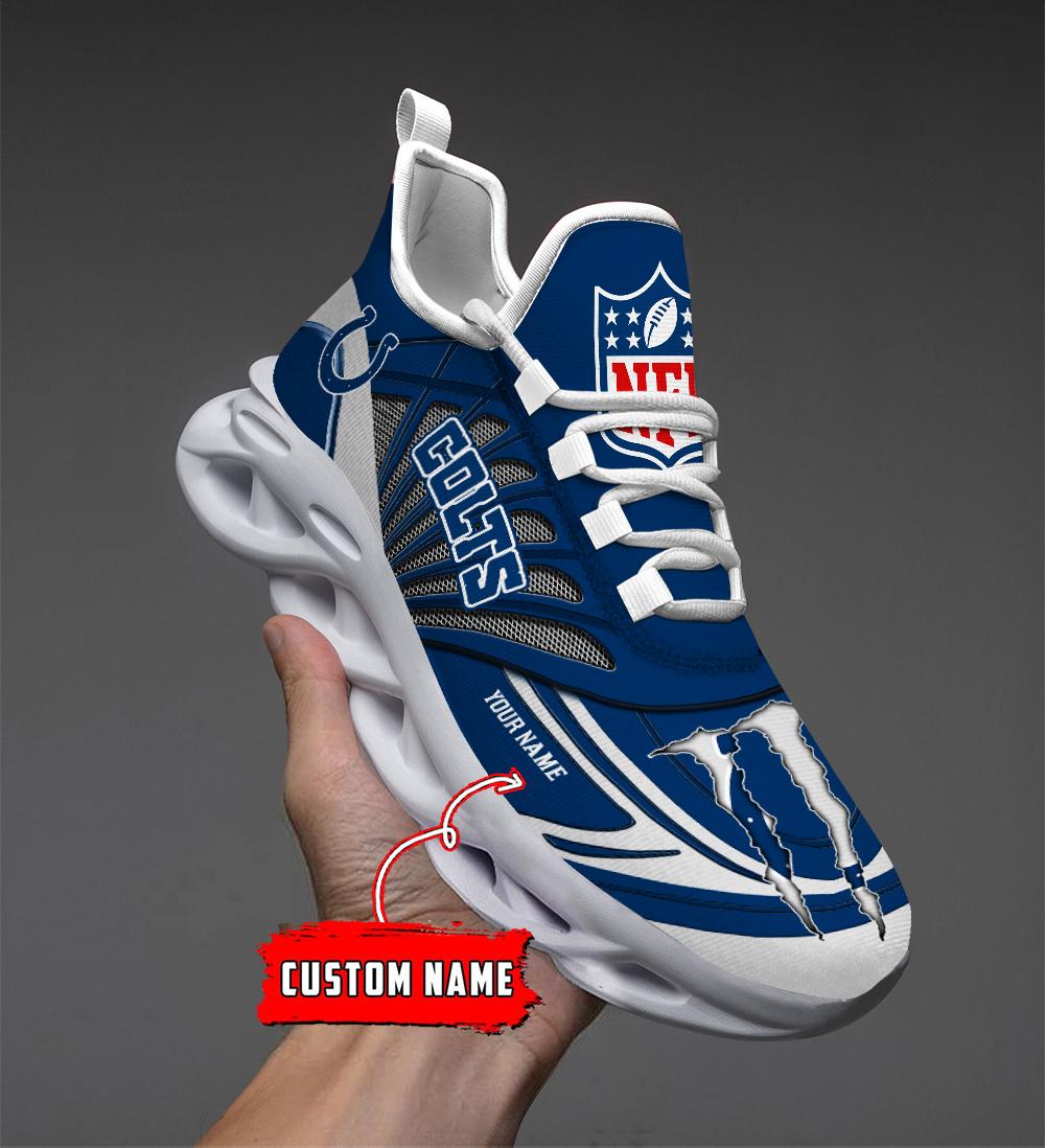 Personalized Indianapolis Colts Max Soul Shoes Sneakers for Men And Women – NFL Football Fan Shoes, Team Sneakers