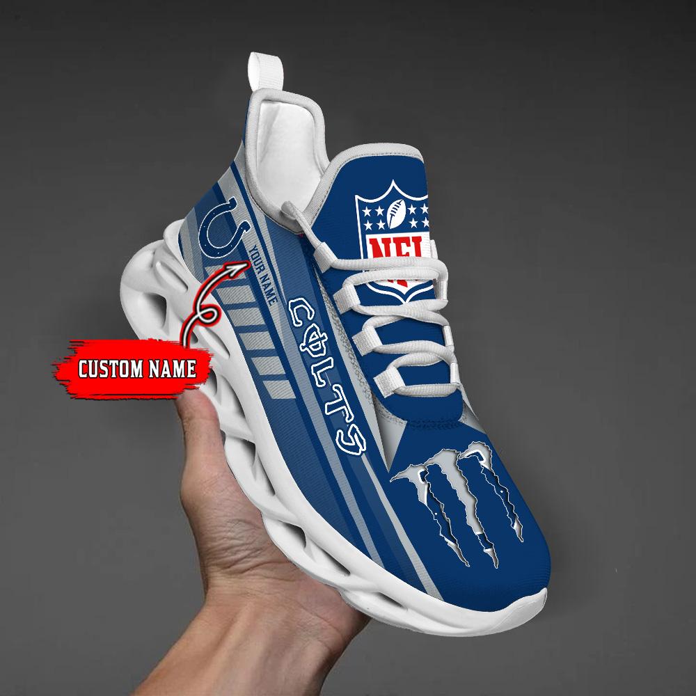 Personalized Indianapolis Colts Max Soul Shoes Sneakers for Men And Women – NFL Football Fan Shoes, Team Sneakers