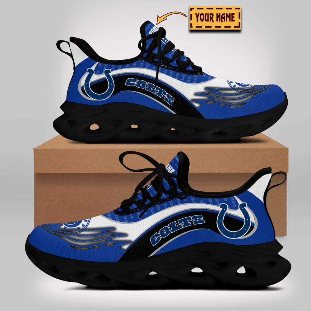 Personalized Indianapolis Colts NFL Max Soul Shoes Sneakers for Men And Women – NFL Football Fan Shoes, Team Sneakers