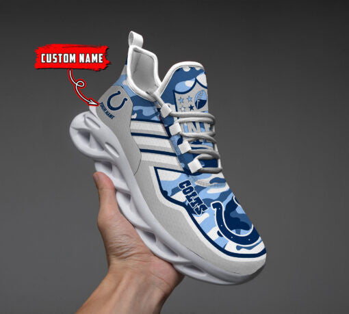 Personalized Indianapolis Colts NFL Max Soul Shoes Sneakers for Men And Women – NFL Football Fan Shoes, Team Sneakers