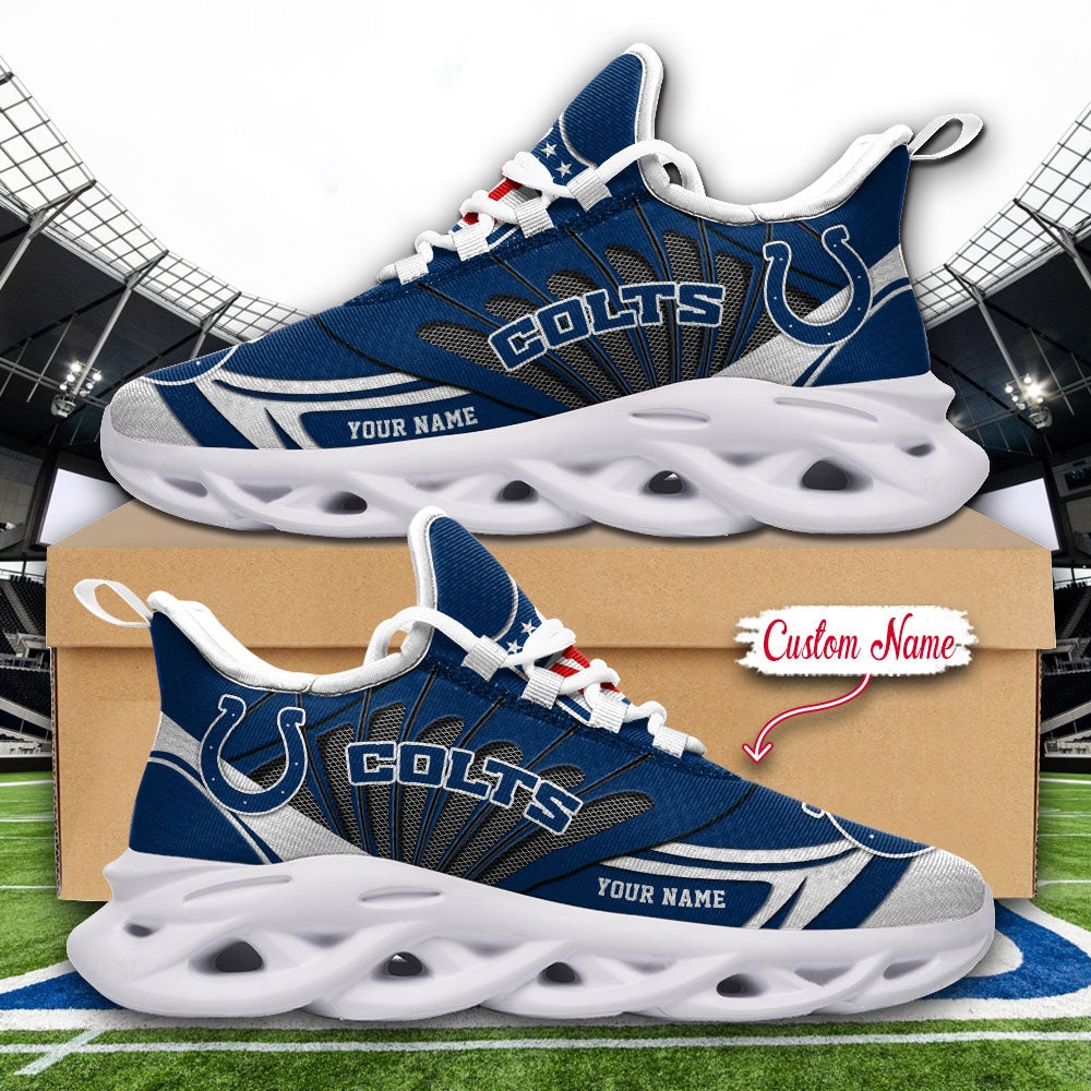 Personalized Indianapolis Colts NFL Max Soul Shoes Sneakers for Men And Women – NFL Football Fan Shoes, Team Sneakers