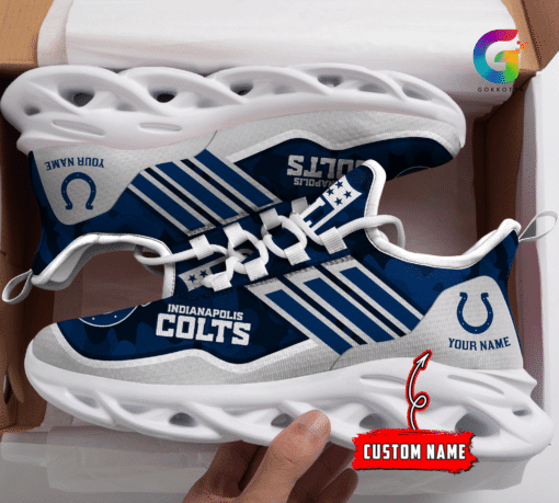 Personalized Indianapolis Colts NFL Max Soul Shoes Sneakers for Men And Women – NFL Football Fan Shoes, Team Sneakers