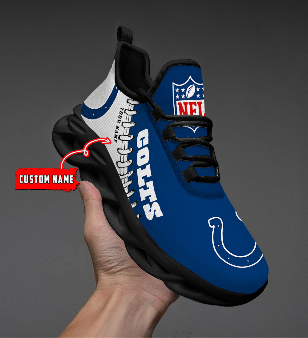 Personalized Indianapolis Colts NFL Max Soul Shoes Sneakers for Men And Women – NFL Football Fan Shoes, Team Sneakers