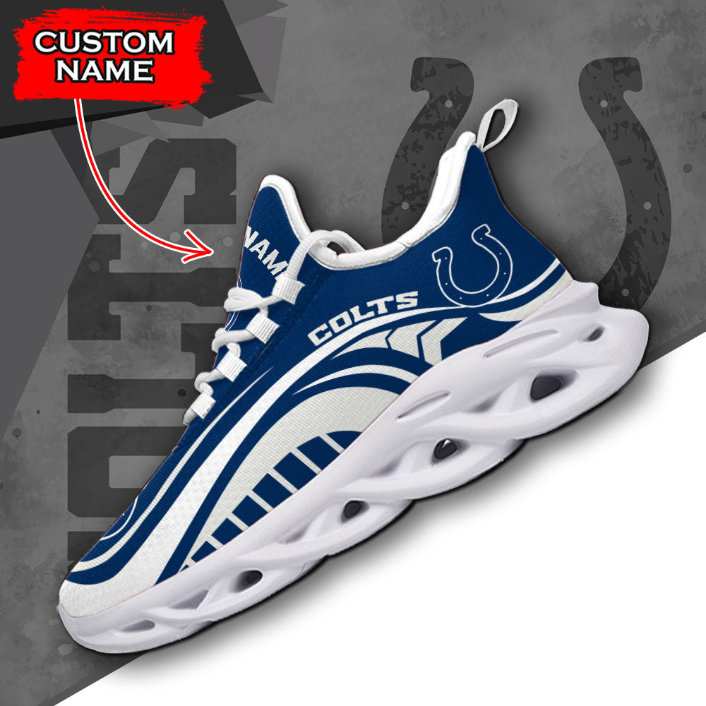 Personalized Indianapolis Colts NFL Max Soul Shoes Sneakers for Men And Women – NFL Football Fan Shoes, Team Sneakers
