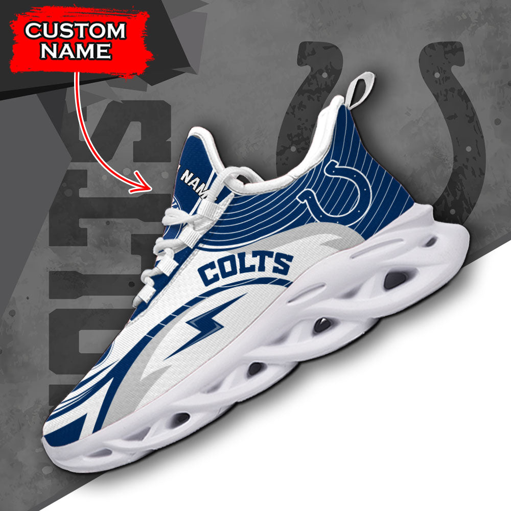 Personalized Indianapolis Colts NFL Max Soul Shoes Sneakers for Men And Women – NFL Football Fan Shoes, Team Sneakers