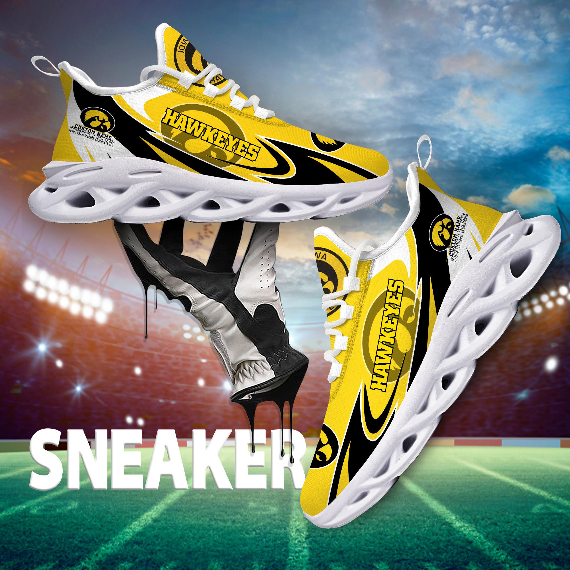 Personalized Iowa Hawkeyes Max Soul Shoes Sneakers for Men And Women – NCAA Fan Shoes, Team Sneakers