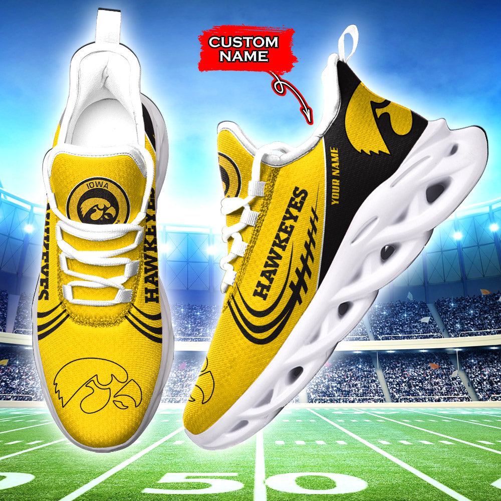 Personalized Iowa Hawkeyes NCAA Max Soul Shoes Sneakers for Men And Women – NCAA Fan Shoes, Team Sneakers