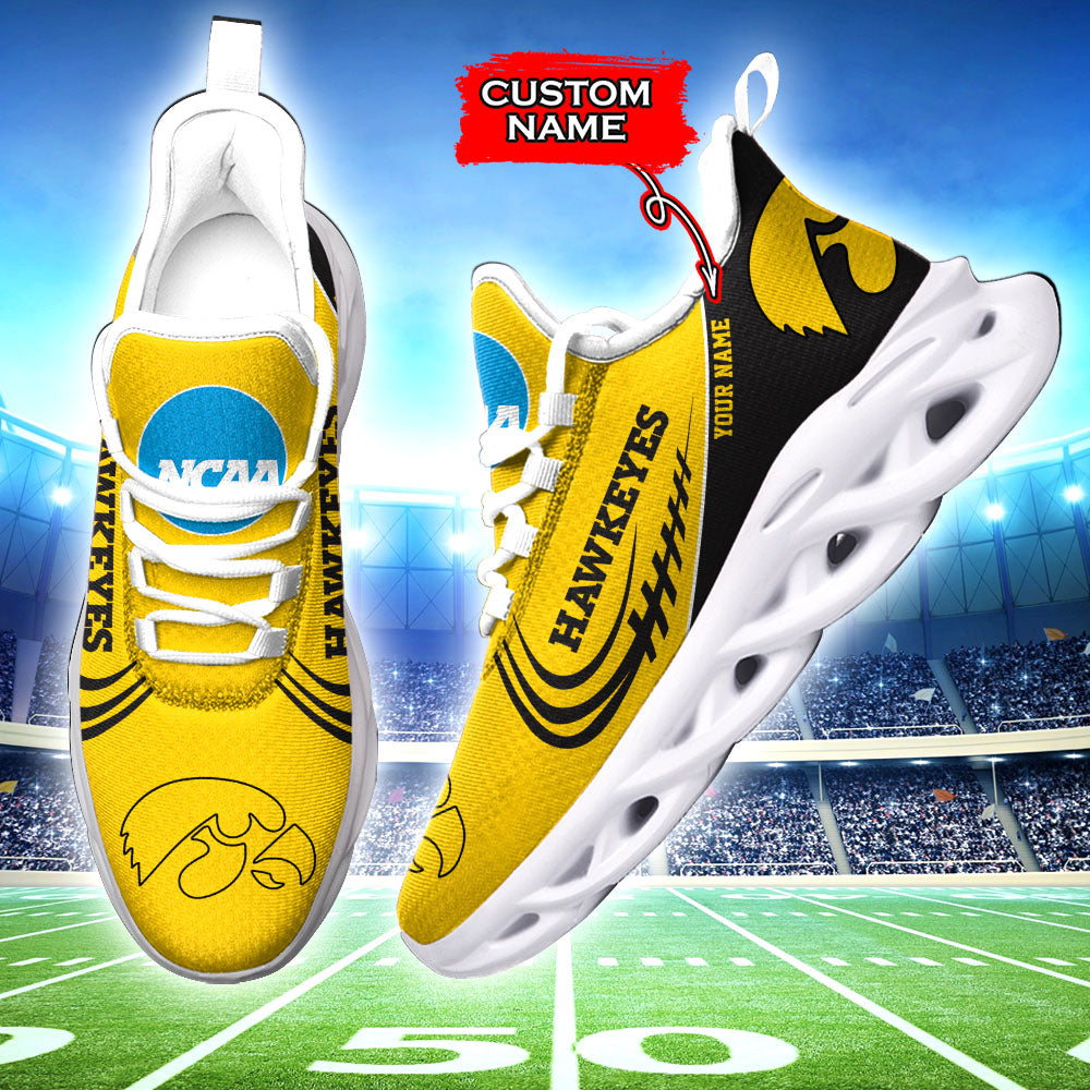 Personalized Iowa Hawkeyes NCAA Max Soul Shoes Sneakers for Men And Women – NCAA Fan Shoes, Team Sneakers