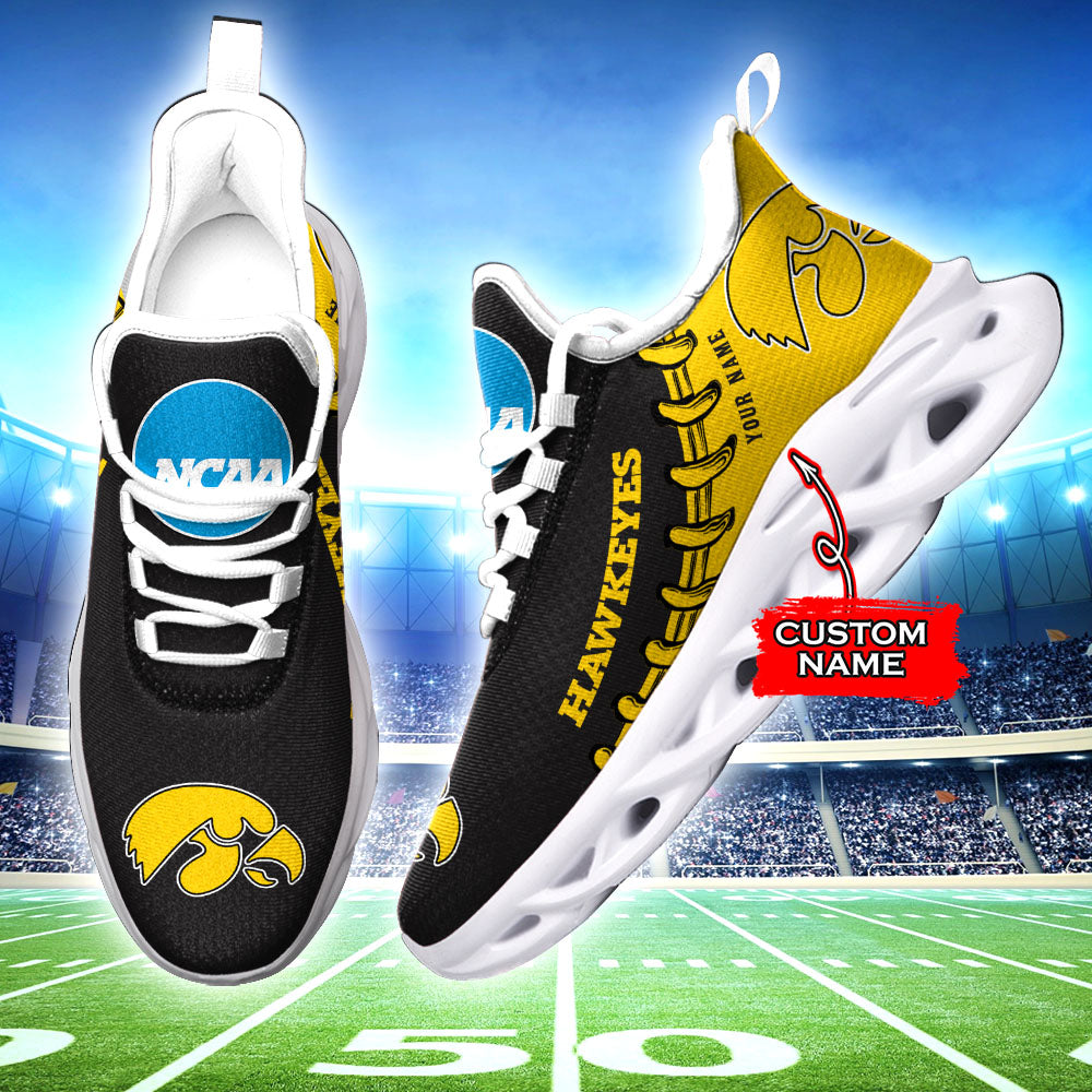 Personalized Iowa Hawkeyes NCAA Max Soul Shoes Sneakers for Men And Women – NCAA Fan Shoes, Team Sneakers
