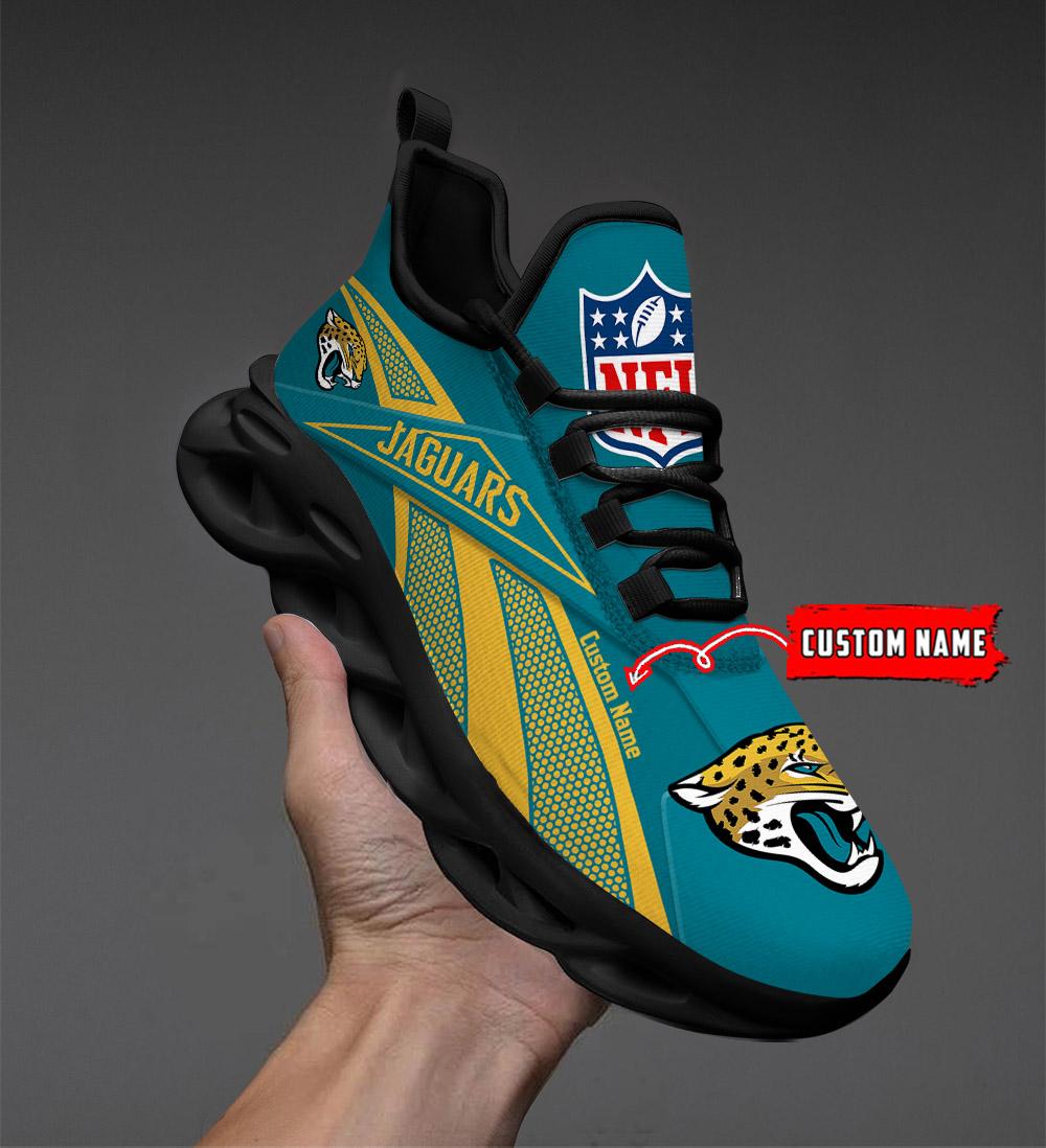 Personalized Jacksonville Jaguars Max Soul Shoes Sneakers for Men And Women – NFL Football Fan Shoes, Team Sneakers