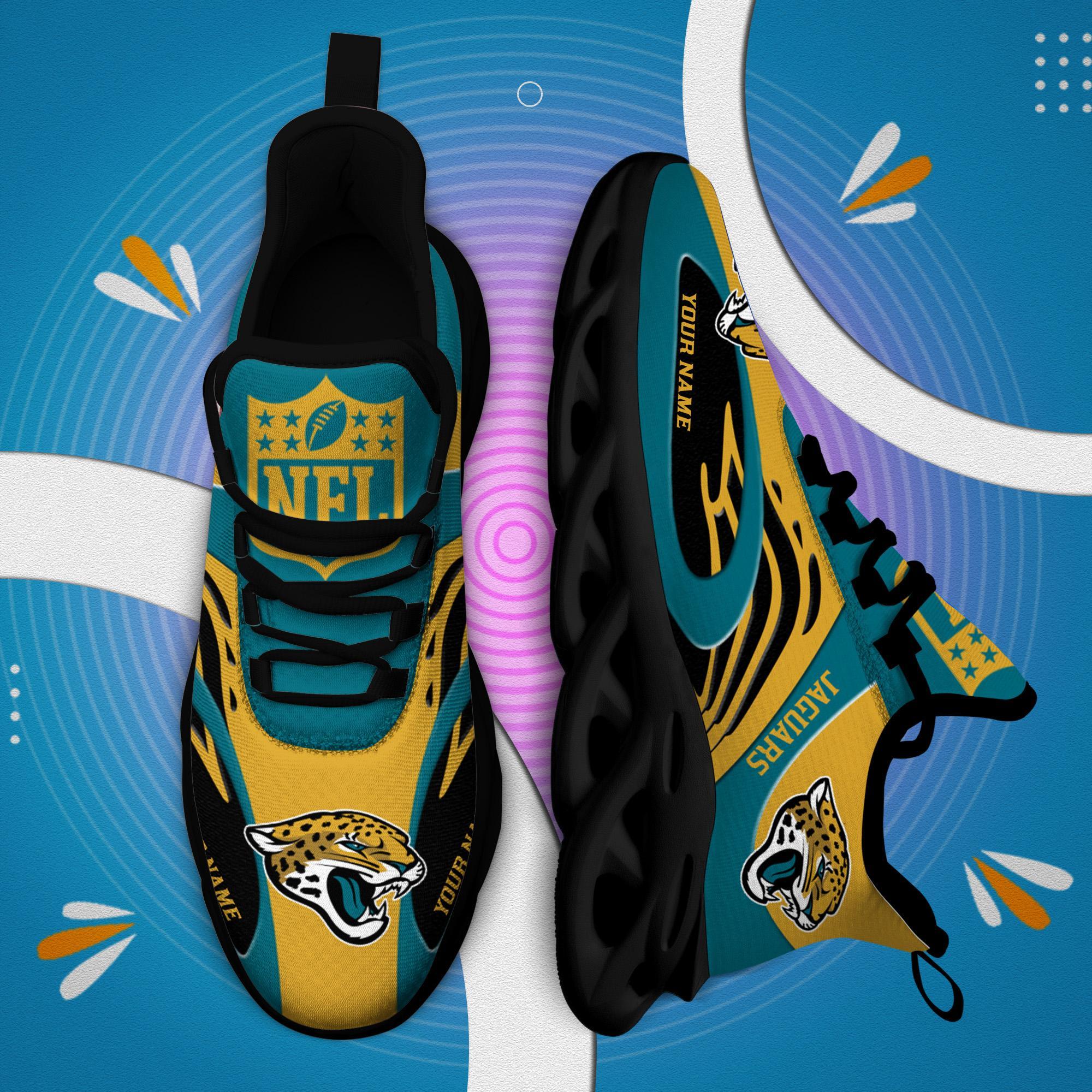 Personalized Jacksonville Jaguars Max Soul Shoes Sneakers for Men And Women – NFL Football Fan Shoes, Team Sneakers - Image 8