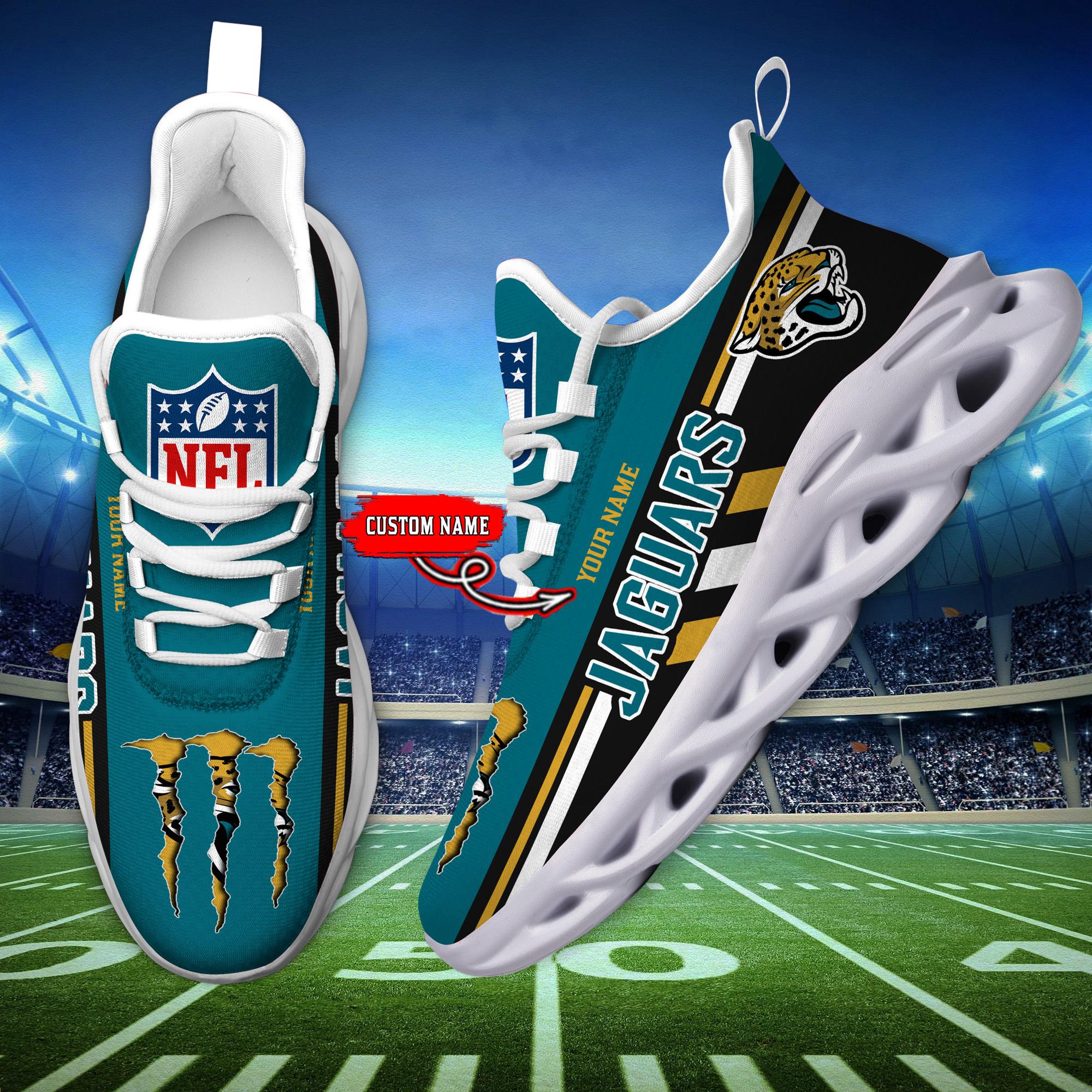 Personalized Jacksonville Jaguars Max Soul Shoes Sneakers for Men And Women – NFL Football Fan Shoes, Team Sneakers - Image 7