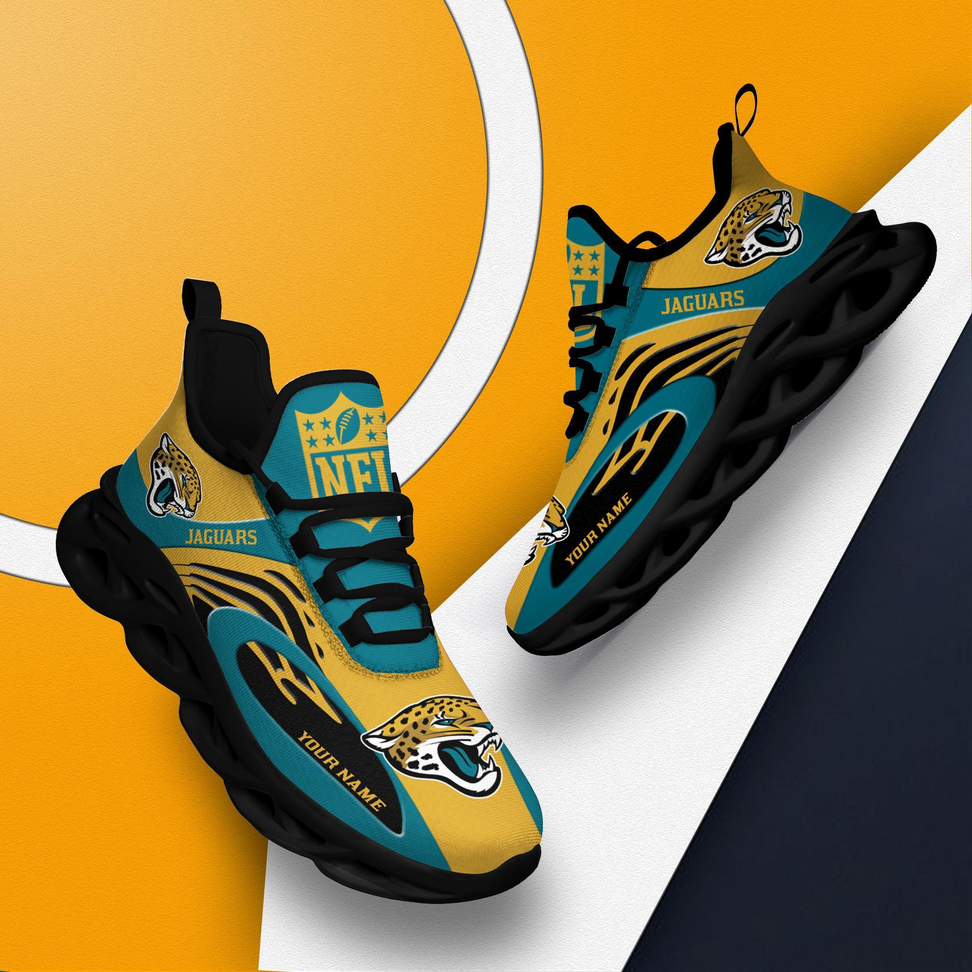 Personalized Jacksonville Jaguars Max Soul Shoes Sneakers for Men And Women – NFL Football Fan Shoes, Team Sneakers - Image 4