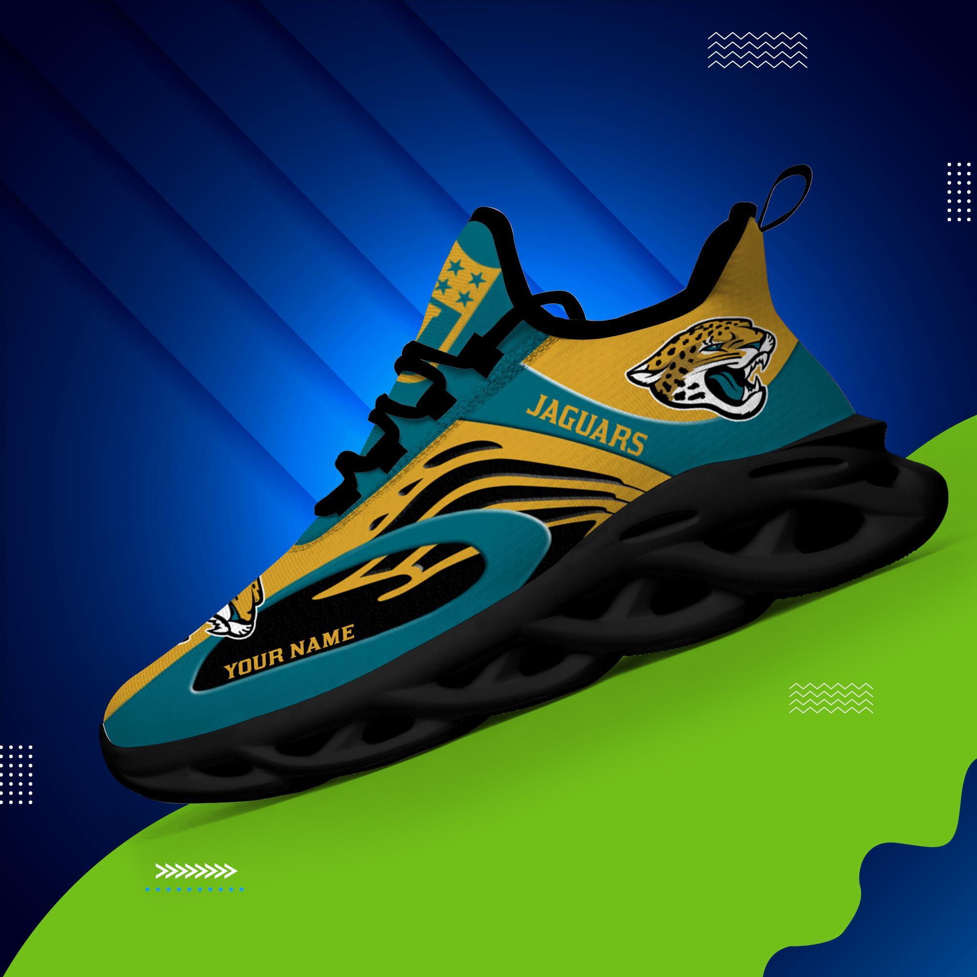 Personalized Jacksonville Jaguars Max Soul Shoes Sneakers for Men And Women – NFL Football Fan Shoes, Team Sneakers - Image 6