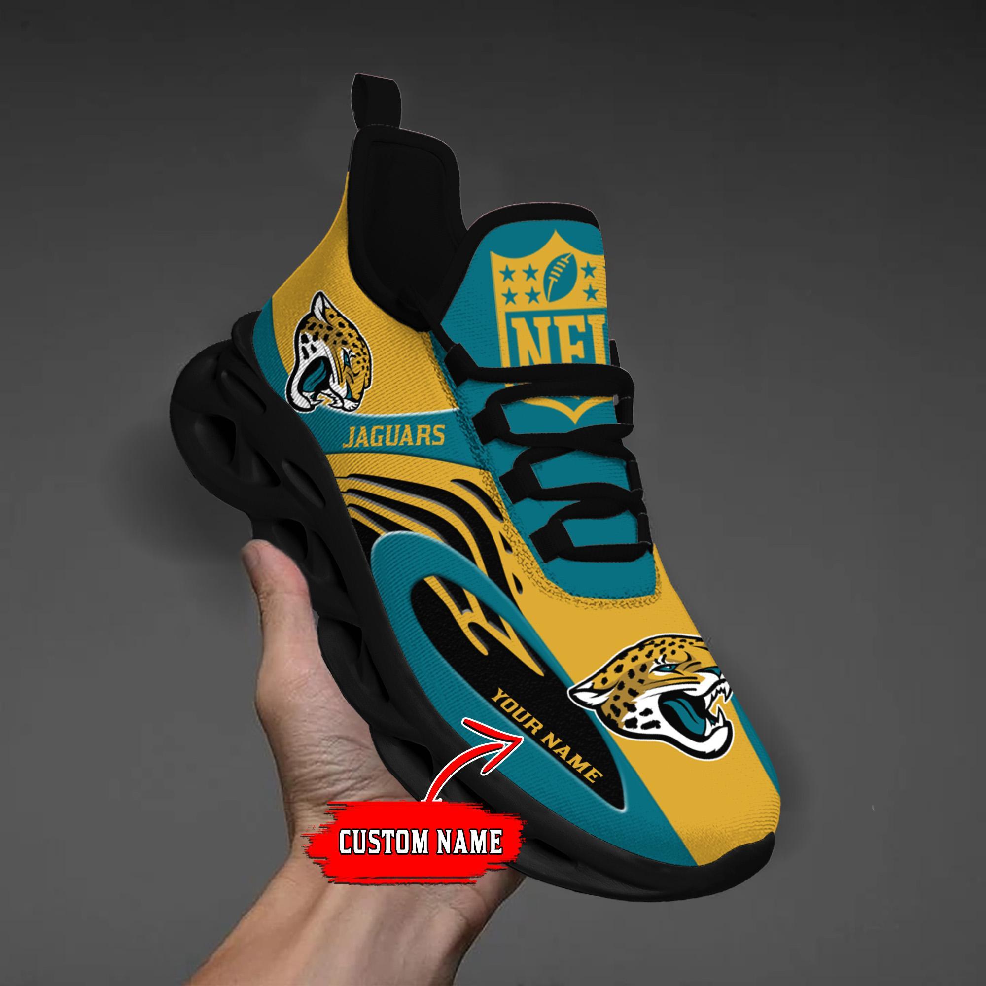 Personalized Jacksonville Jaguars Max Soul Shoes Sneakers for Men And Women – NFL Football Fan Shoes, Team Sneakers - Image 9