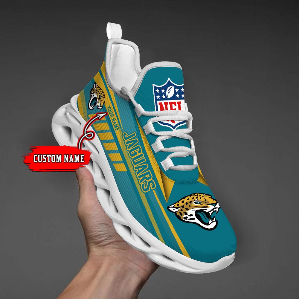 Personalized Jacksonville Jaguars Max Soul Shoes Sneakers for Men And Women – NFL Football Fan Shoes, Team Sneakers