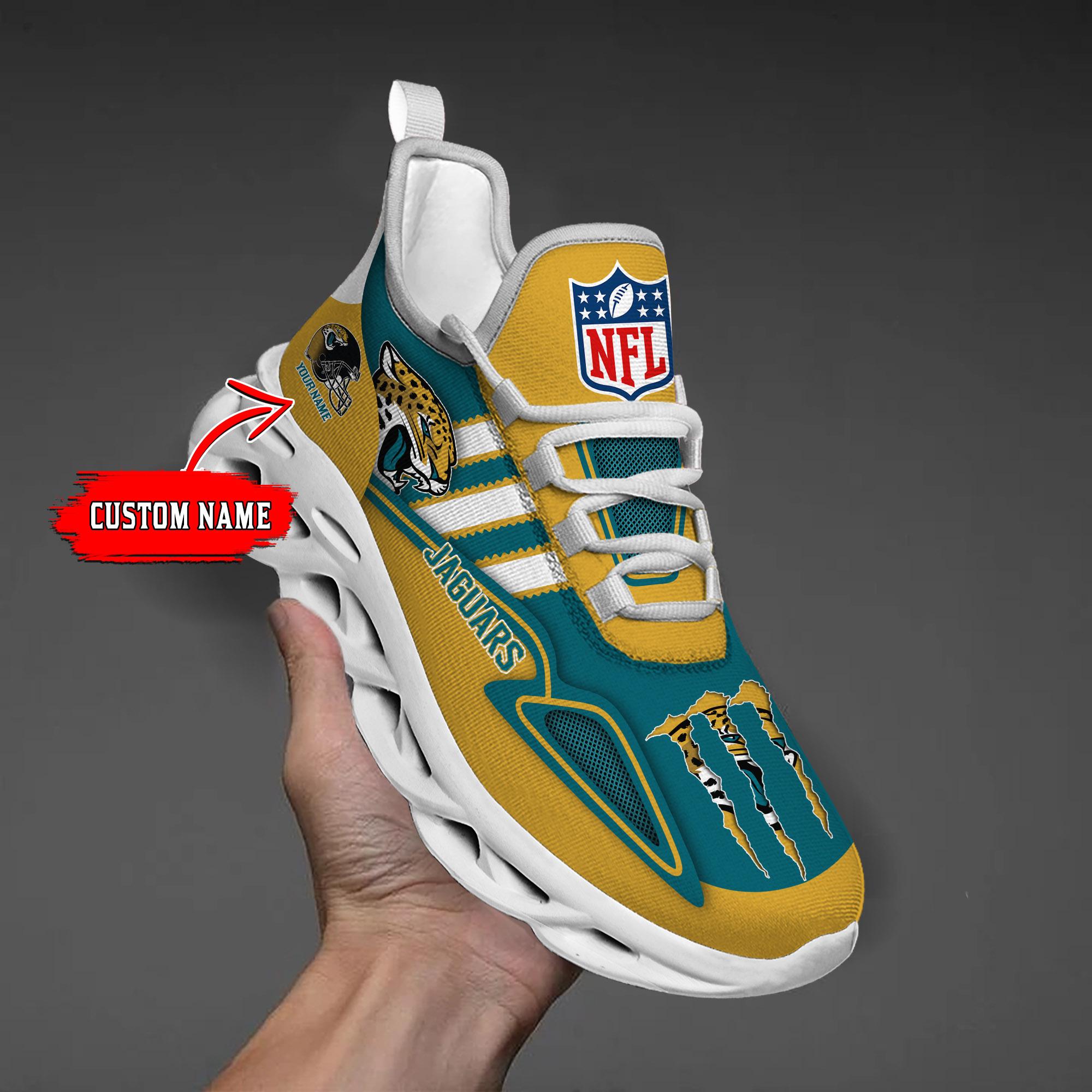 Personalized Jacksonville Jaguars Max Soul Shoes Sneakers for Men And Women – NFL Football Fan Shoes, Team Sneakers