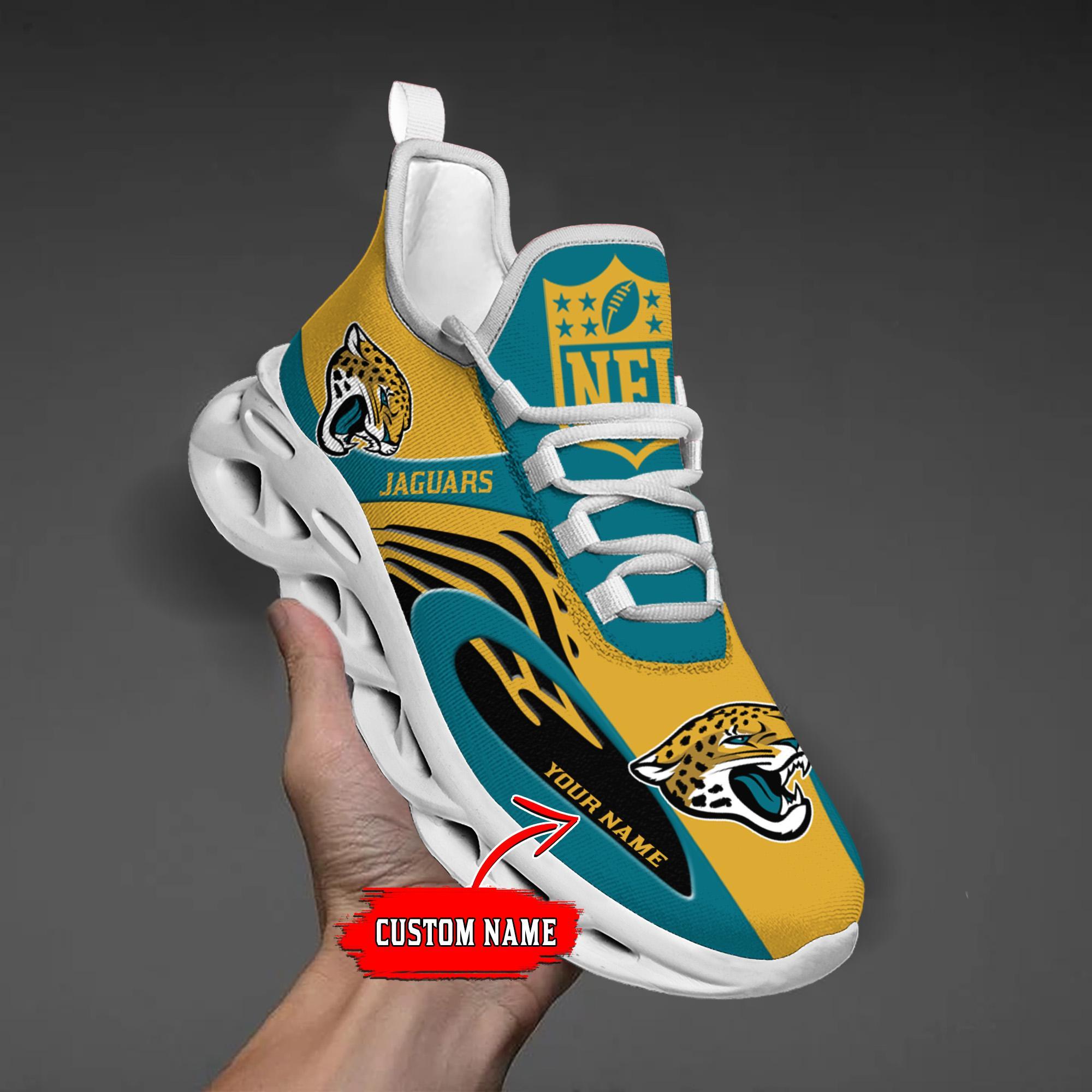 Personalized Jacksonville Jaguars Max Soul Shoes Sneakers for Men And Women – NFL Football Fan Shoes, Team Sneakers - Image 3