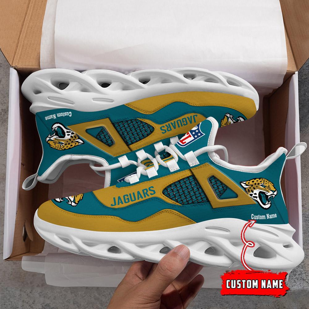 Personalized Jacksonville Jaguars Max Soul Shoes Sneakers for Men And Women – NFL Football Fan Shoes, Team Sneakers