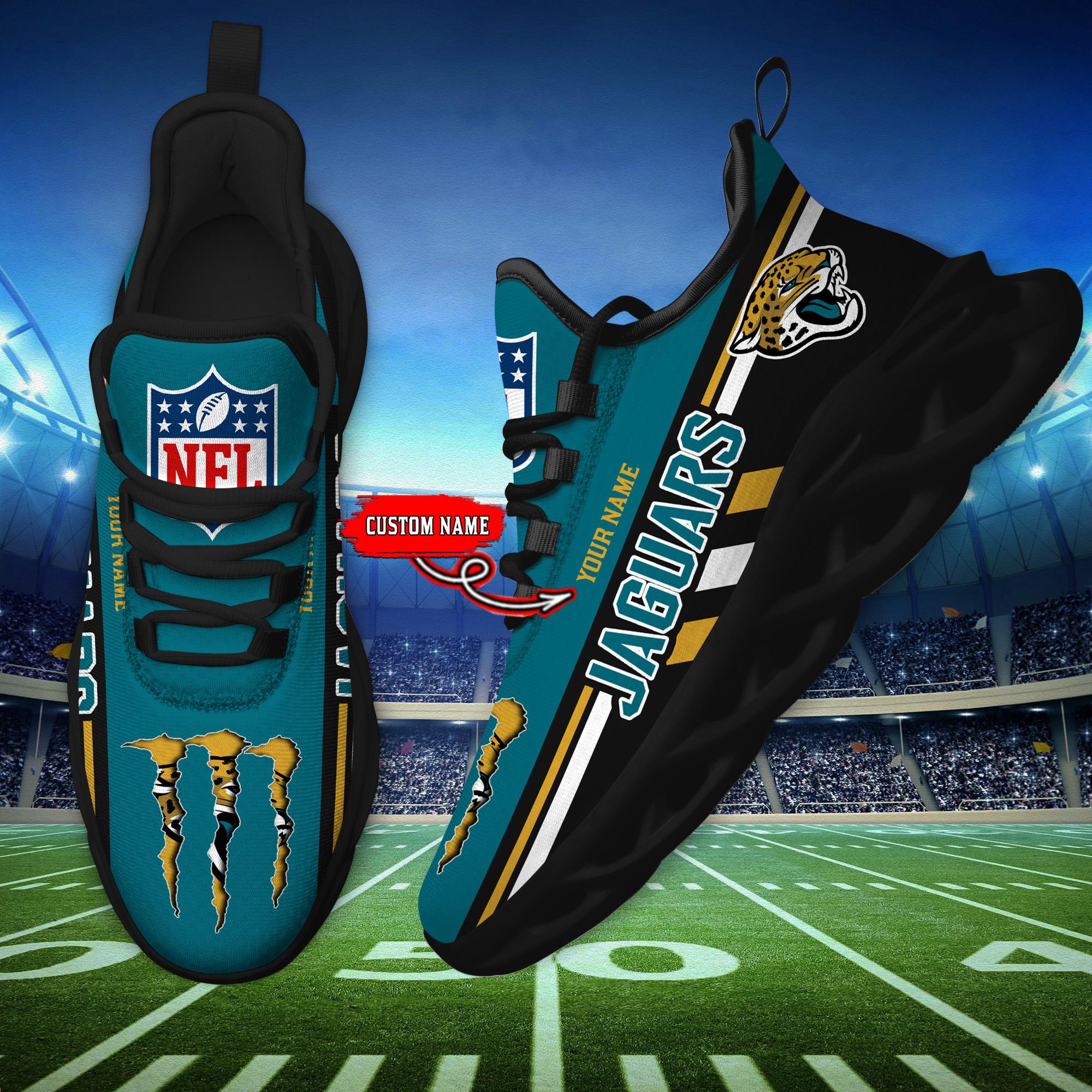 Personalized Jacksonville Jaguars Max Soul Shoes Sneakers for Men And Women – NFL Football Fan Shoes, Team Sneakers - Image 6