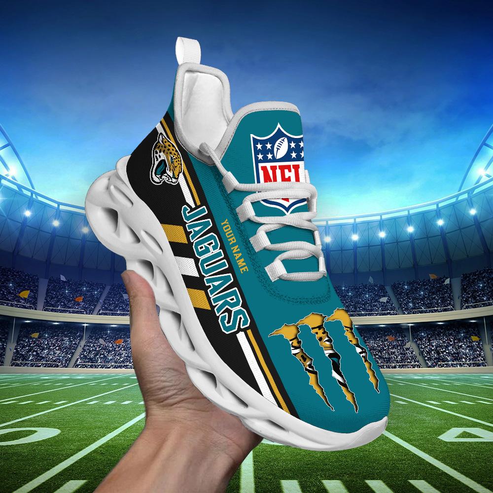 Personalized Jacksonville Jaguars Max Soul Shoes Sneakers for Men And Women – NFL Football Fan Shoes, Team Sneakers