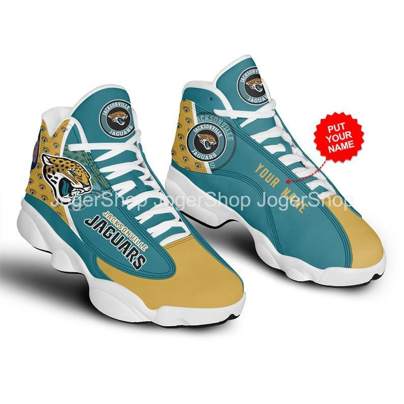 Personalized Jacksonville Jaguars NFL JD13 Sneakers Shoes for Men & Women | Custom Fan Gift