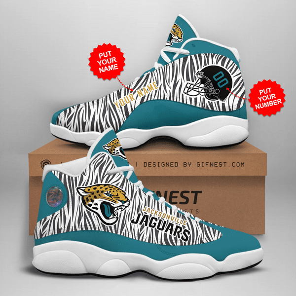 Personalized Jacksonville Jaguars NFL JD13 Sneakers Shoes for Men & Women | Custom Fan Gift