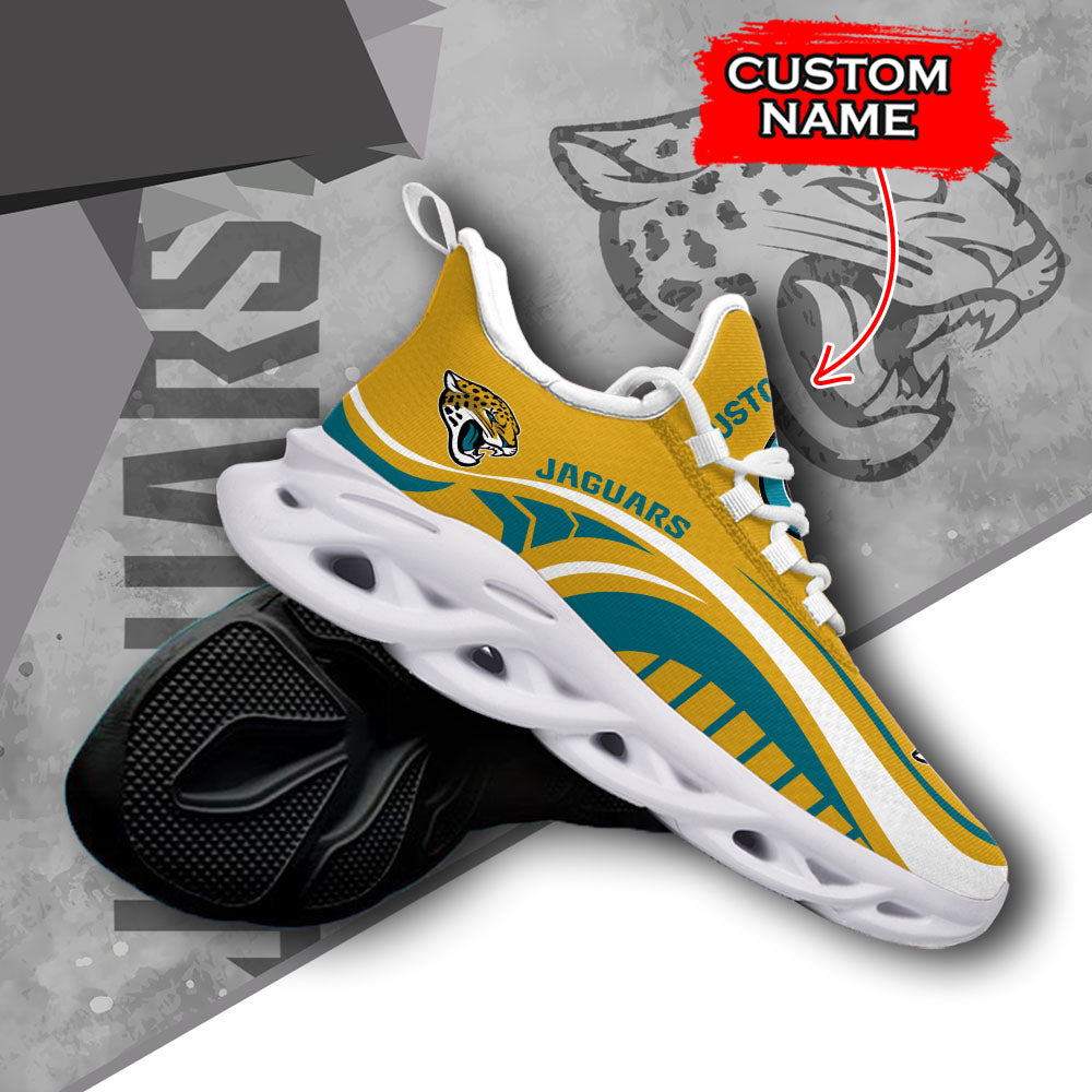 Personalized Jacksonville Jaguars NFL Max Soul Shoes Sneakers for Men And Women – NFL Football Fan Shoes, Team Sneakers - Image 3
