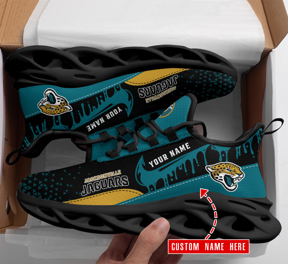 Personalized Jacksonville Jaguars NFL Max Soul Shoes Sneakers for Men And Women – NFL Football Fan Shoes, Team Sneakers - Image 3