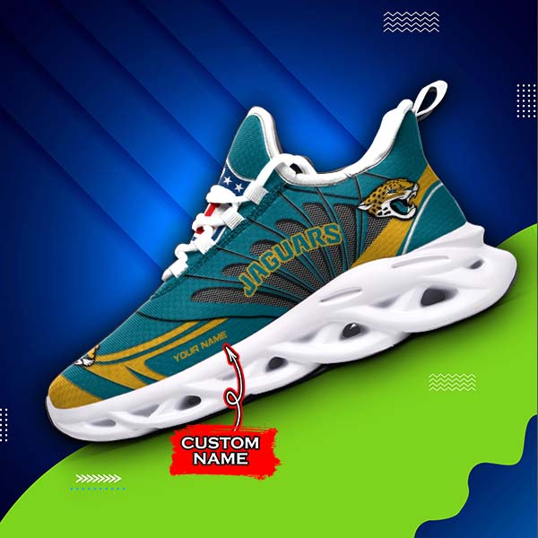 Personalized Jacksonville Jaguars NFL Max Soul Shoes Sneakers for Men And Women – NFL Football Fan Shoes, Team Sneakers - Image 3