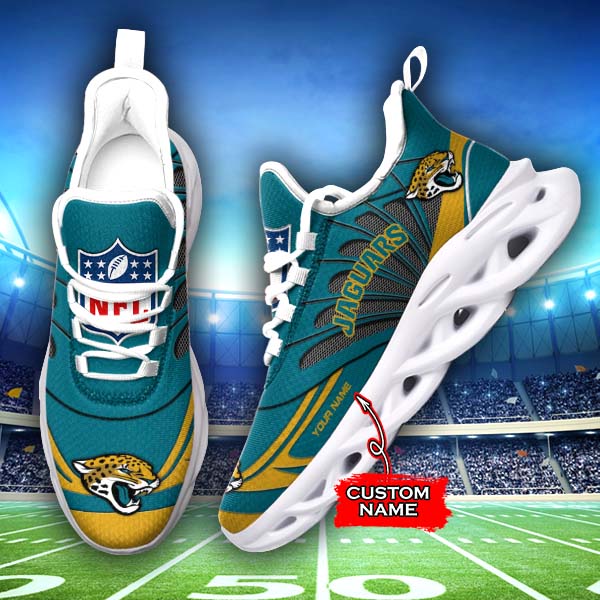 Personalized Jacksonville Jaguars NFL Max Soul Shoes Sneakers for Men And Women – NFL Football Fan Shoes, Team Sneakers