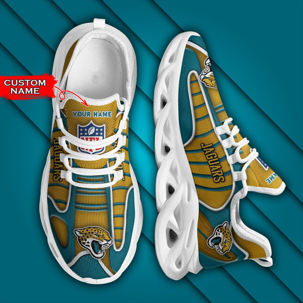 Personalized Jacksonville Jaguars NFL Max Soul Shoes Sneakers for Men And Women – NFL Football Fan Shoes, Team Sneakers - Image 3
