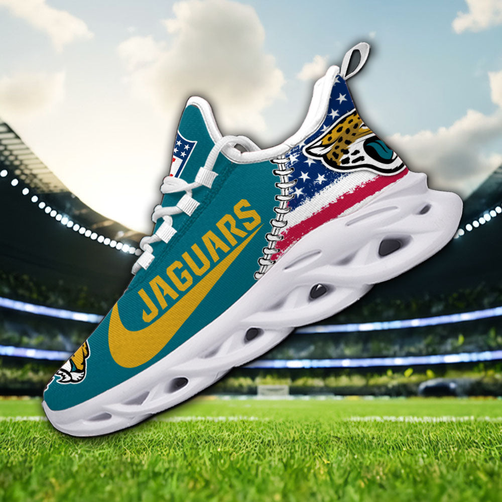 Personalized Jacksonville Jaguars NFL Max Soul Shoes Sneakers for Men And Women – NFL Football Fan Shoes, Team Sneakers
