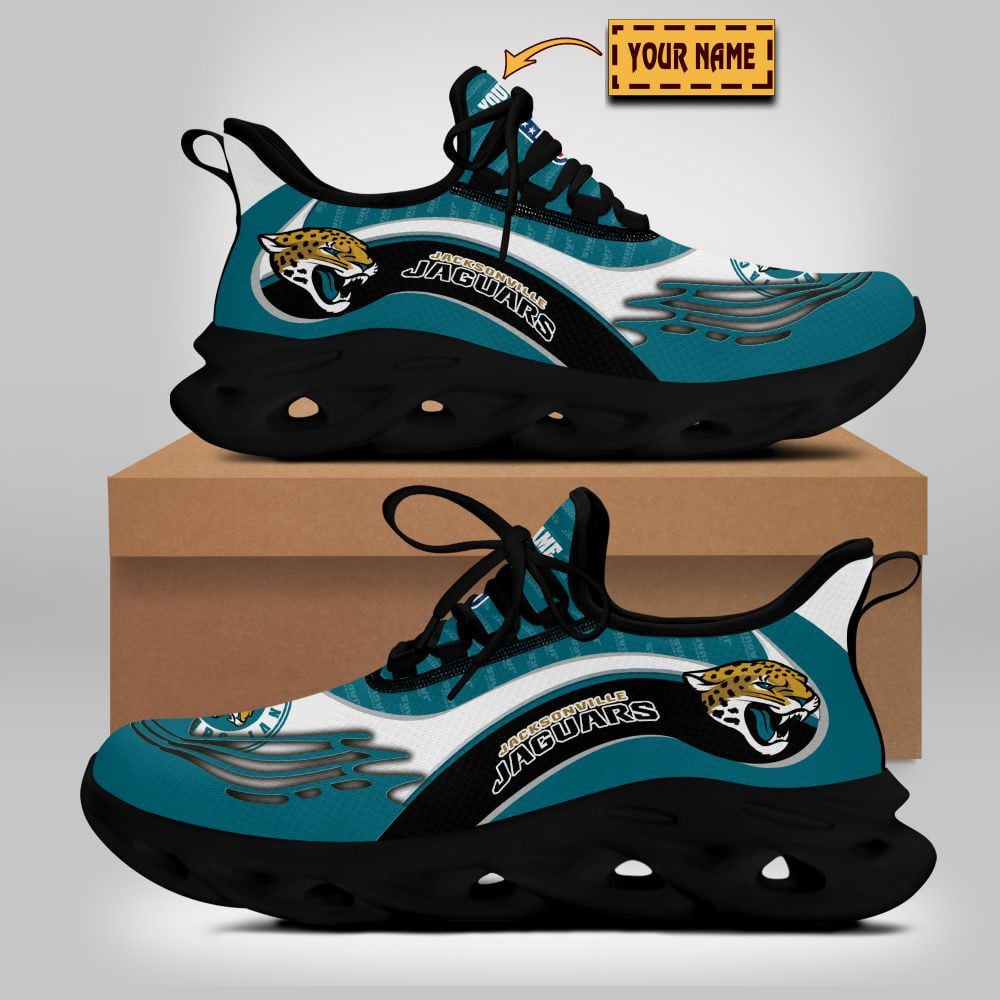 Personalized Jacksonville Jaguars NFL Max Soul Shoes Sneakers for Men And Women – NFL Football Fan Shoes, Team Sneakers