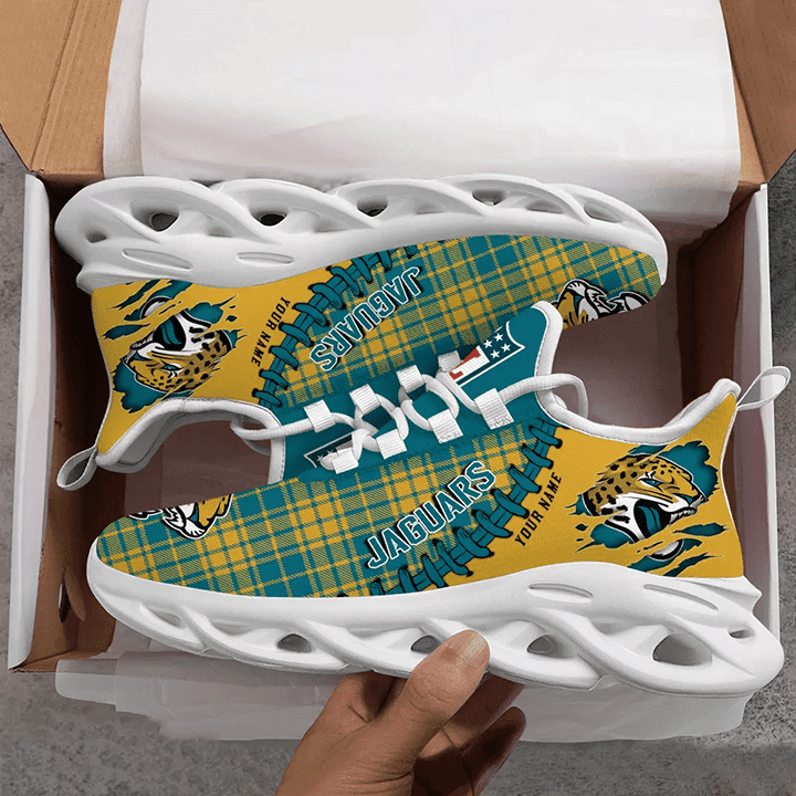 Personalized Jacksonville Jaguars NFL Max Soul Shoes Sneakers for Men And Women – NFL Football Fan Shoes, Team Sneakers