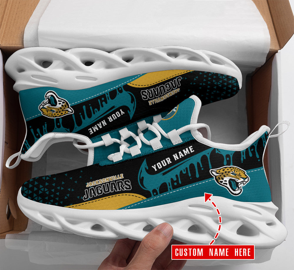 Personalized Jacksonville Jaguars NFL Max Soul Shoes Sneakers for Men And Women – NFL Football Fan Shoes, Team Sneakers - Image 4