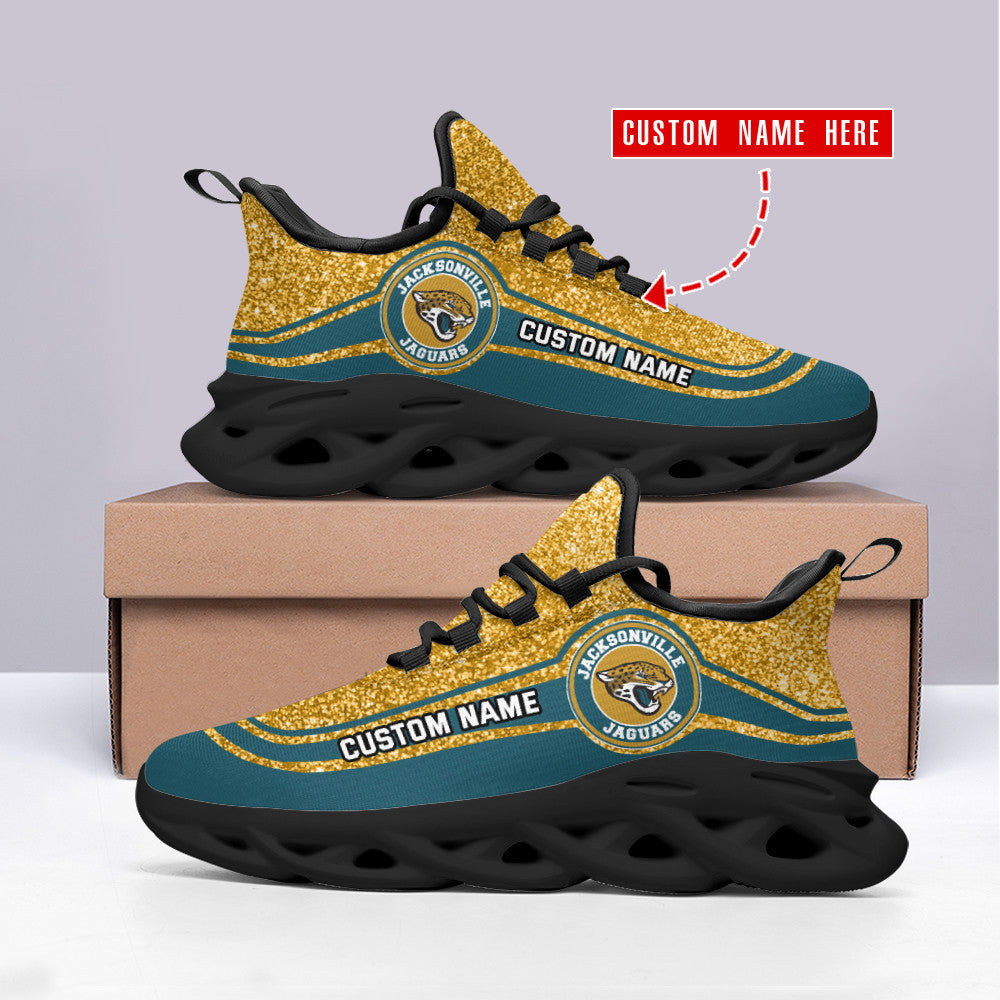 Personalized Jacksonville Jaguars NFL Max Soul Shoes Sneakers for Men And Women – NFL Football Fan Shoes, Team Sneakers