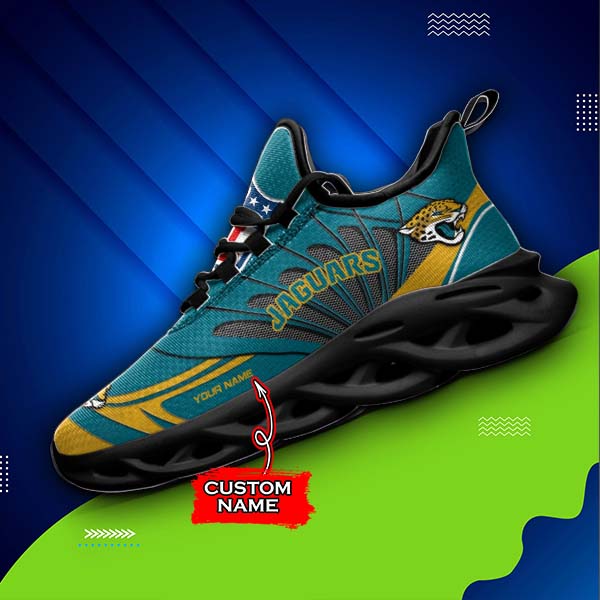 Personalized Jacksonville Jaguars NFL Max Soul Shoes Sneakers for Men And Women – NFL Football Fan Shoes, Team Sneakers - Image 4
