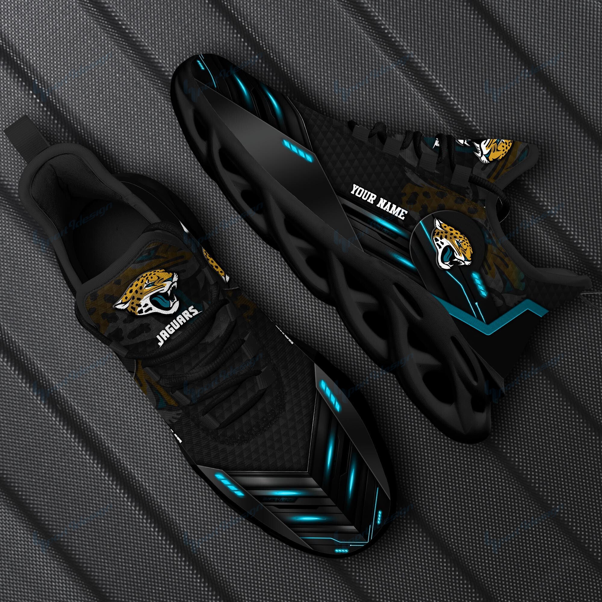 Personalized Jacksonville Jaguars NFL Max Soul Shoes Sneakers for Men And Women – NFL Football Fan Shoes, Team Sneakers