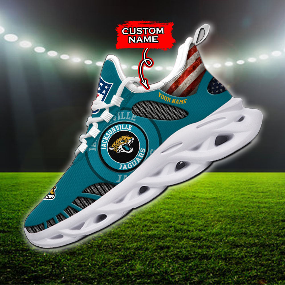 Personalized Jacksonville Jaguars NFL Max Soul Shoes Sneakers for Men And Women – NFL Football Fan Shoes, Team Sneakers