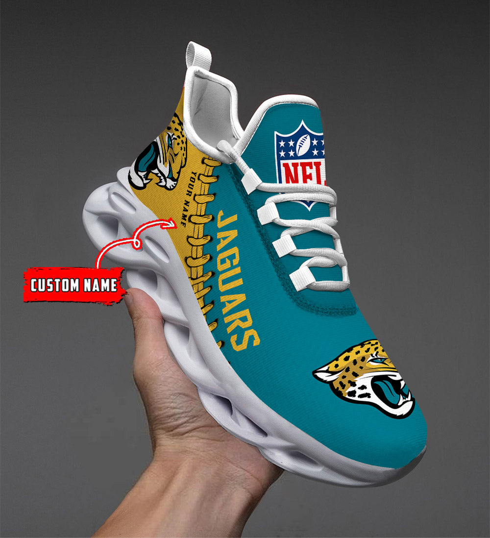 Personalized Jacksonville Jaguars NFL Max Soul Shoes Sneakers for Men And Women – NFL Football Fan Shoes, Team Sneakers